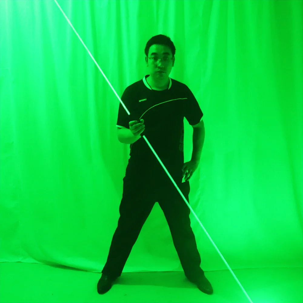 Mini Dual Direction Green Red Blue Laser Sword For Laser Man Show Double Headed Wide Beam Laser stage costume