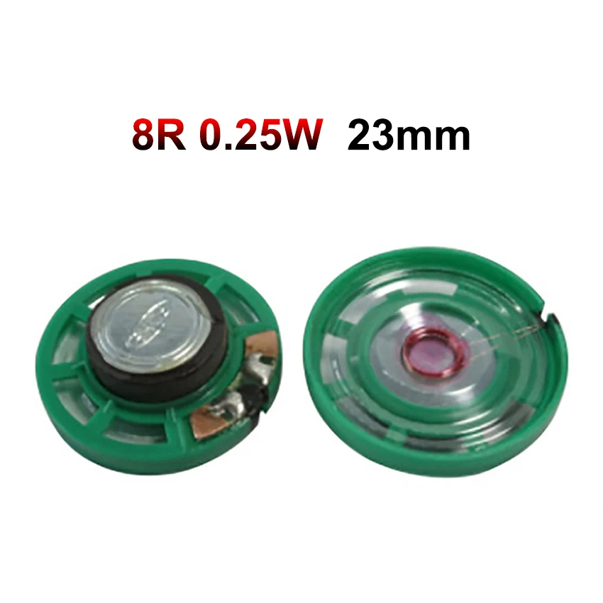 JCD 2PCS 8 Ohm 0,25 W 0,5 W 16/32Ohm Horn Lautsprecher 8R 16R 32R 20mm 21mm 23mm 27mm 29mm 36mm 40mm Durchmesser Lautsprecher