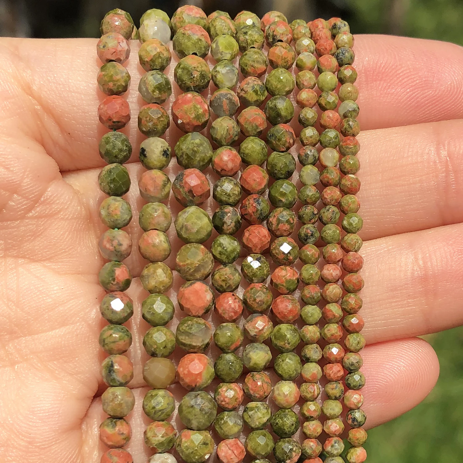 Natural Faceted Agates Moonstone Tourmaline Prehnites Jades Stone Beads For Jewelry DIY Making Bracelet Accessories 15\'\' 2 3 4mm