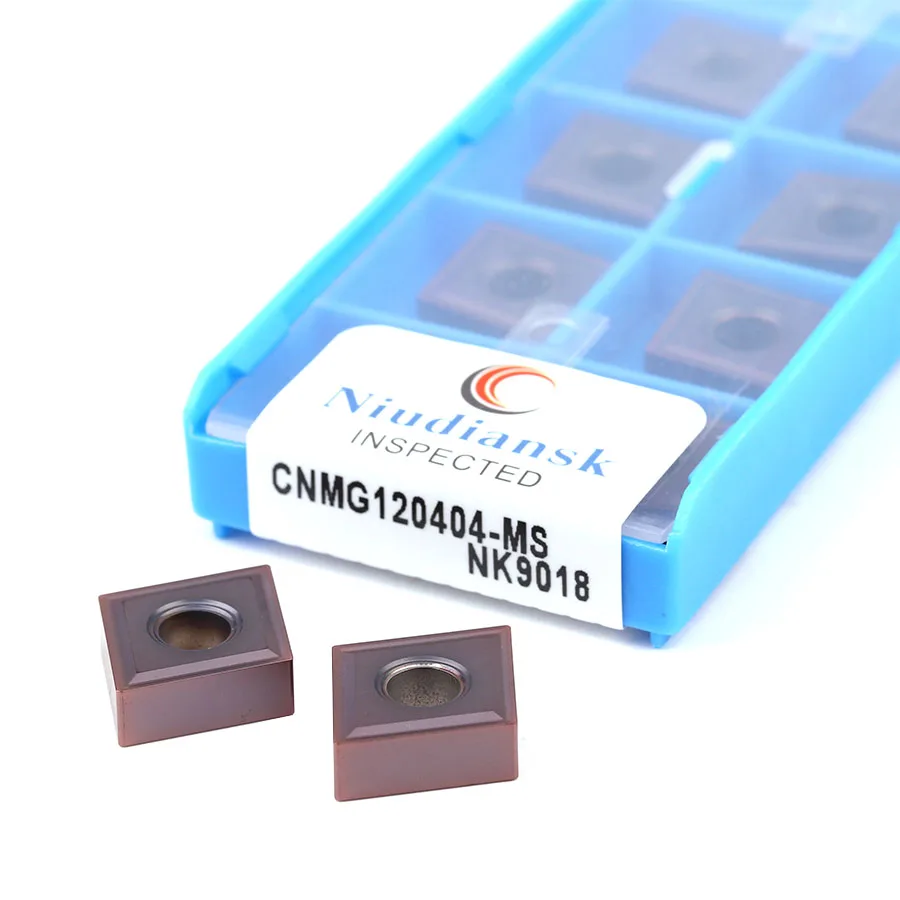 10 sztuk CNMG120404-MS NK9018 CNMG120408-MS NK9018 toczenie sterowane komputerowo ostrze twardy metal toczenie wkładka do obróbki stali nierdzewnej