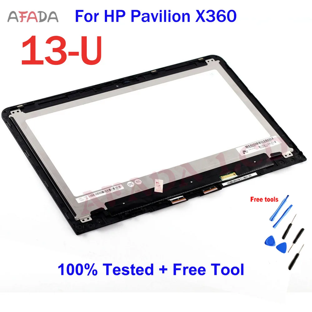 13.3 Inch Upper Half Set, applicable to HP Pavilion X360 13U touch screen glass panel replacement 13-U119TU 13-U series upper ha