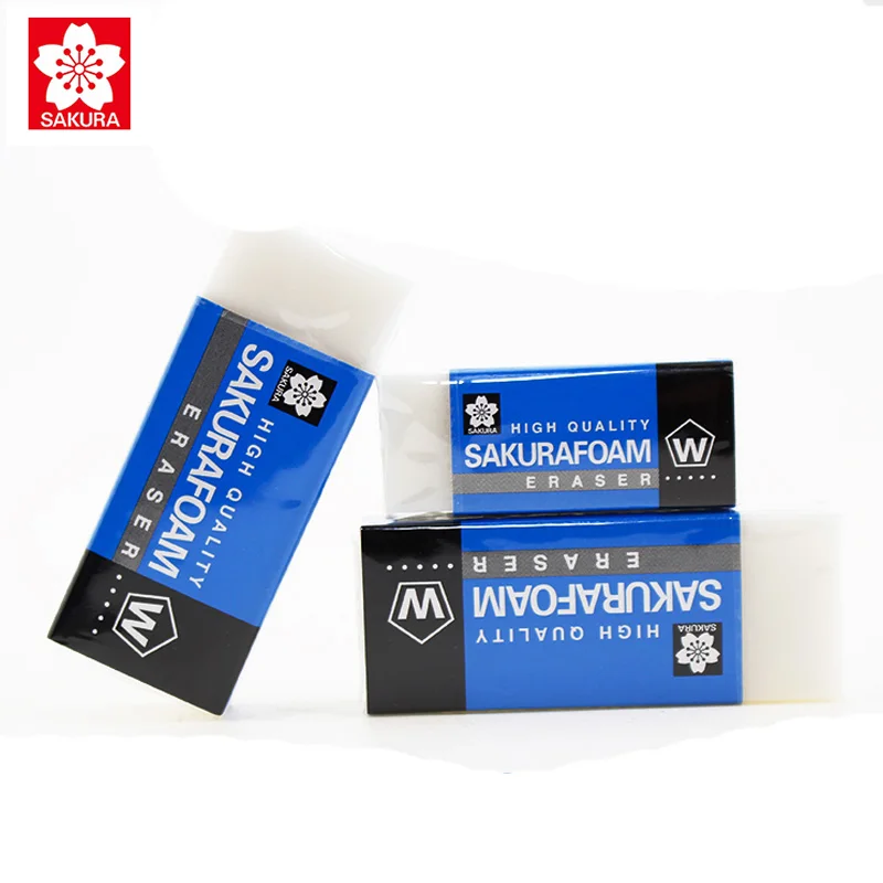 SAKURA XRFW ołówek z gumką profesjonalny malowanie szkicu ołówek gumy wysokiej polimeru dostaw sztuki do biura szkolnego