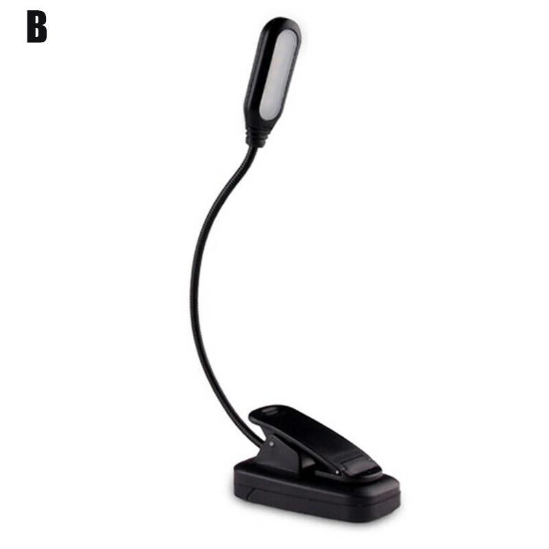 5W Super Bright Reading Book Desk Lamp Student Dormitory Folding Clip LED Table Lamp Battery Powered Eye Protection Reading Lamp