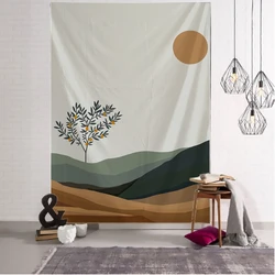 Scenery Art Bohemian Wall Hanging Bohemian Printed Microfiber Fabric Home Decoration Bedspreadx Wall Tapestry
