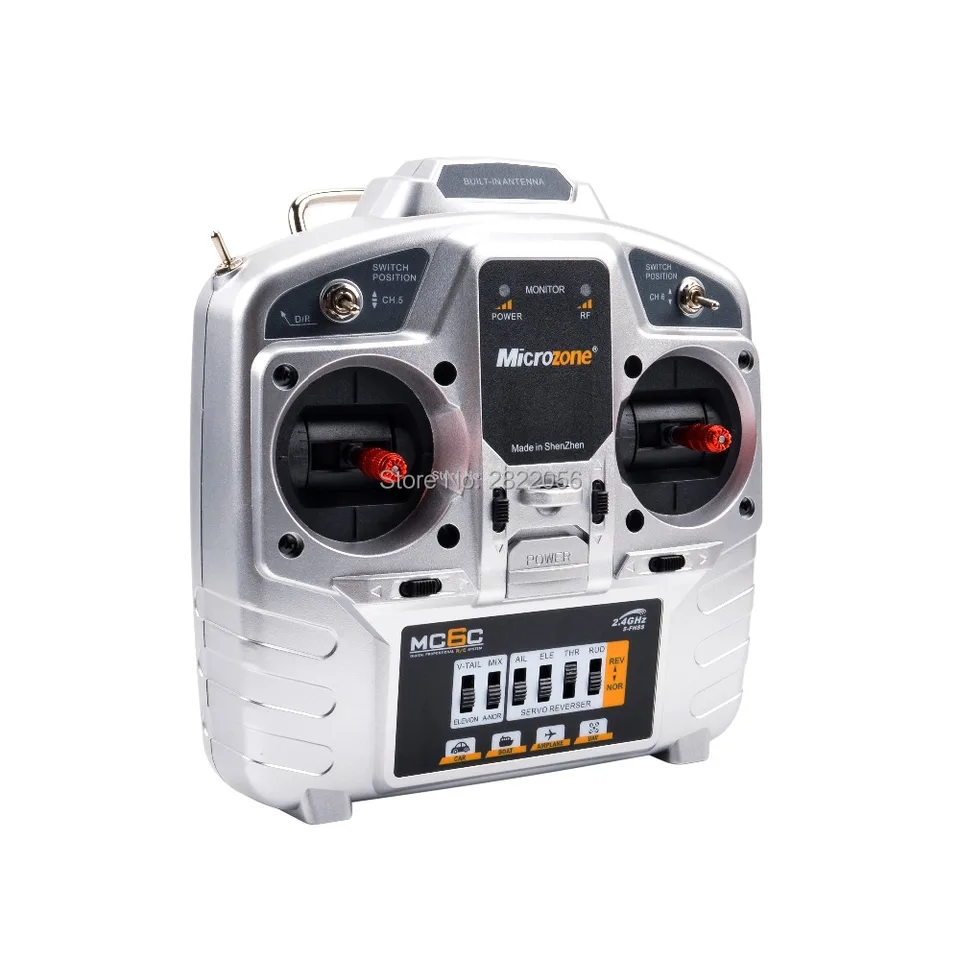 Irfora 6C-Mini 2.4G 6CH Control Remoto Modo 2 Transmisor MC7RB V2 Receptor de Radio para SU27 RC Avión Drone Multirotor Helicóptero Coche Barco Irfora 6C-Mini 2.4G 6CH Control Remoto Modo 2 Transmisor MC7RB V2 Receptor de Radio para SU27 RC Avión Drone Multirotor Helicóptero Coche Barco