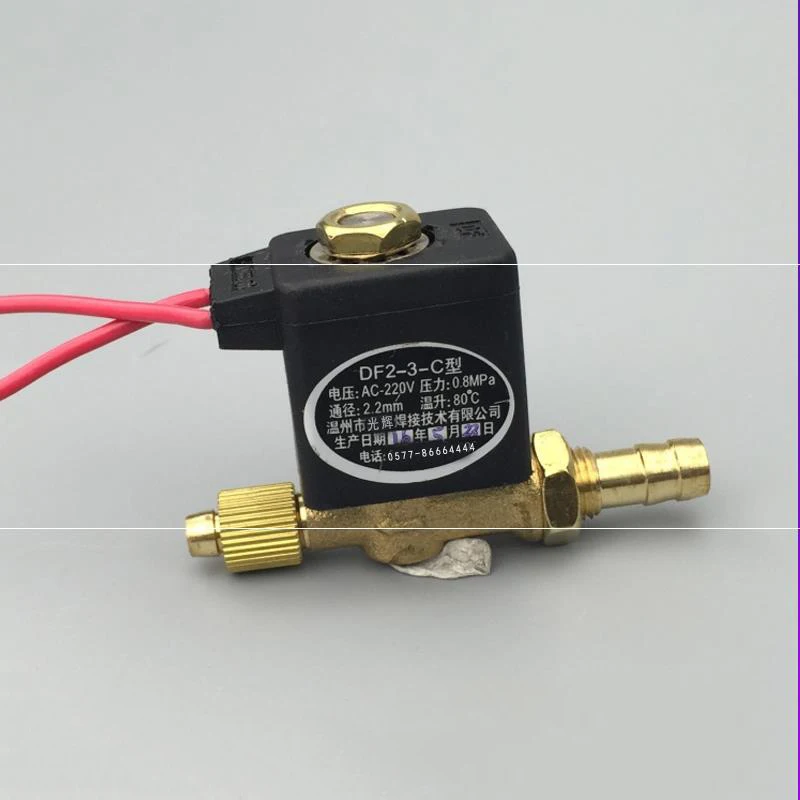 Df2-3-C dois dois válvula solenóide dc24v argônio arco máquina de solda plasma máquina corte ac220v