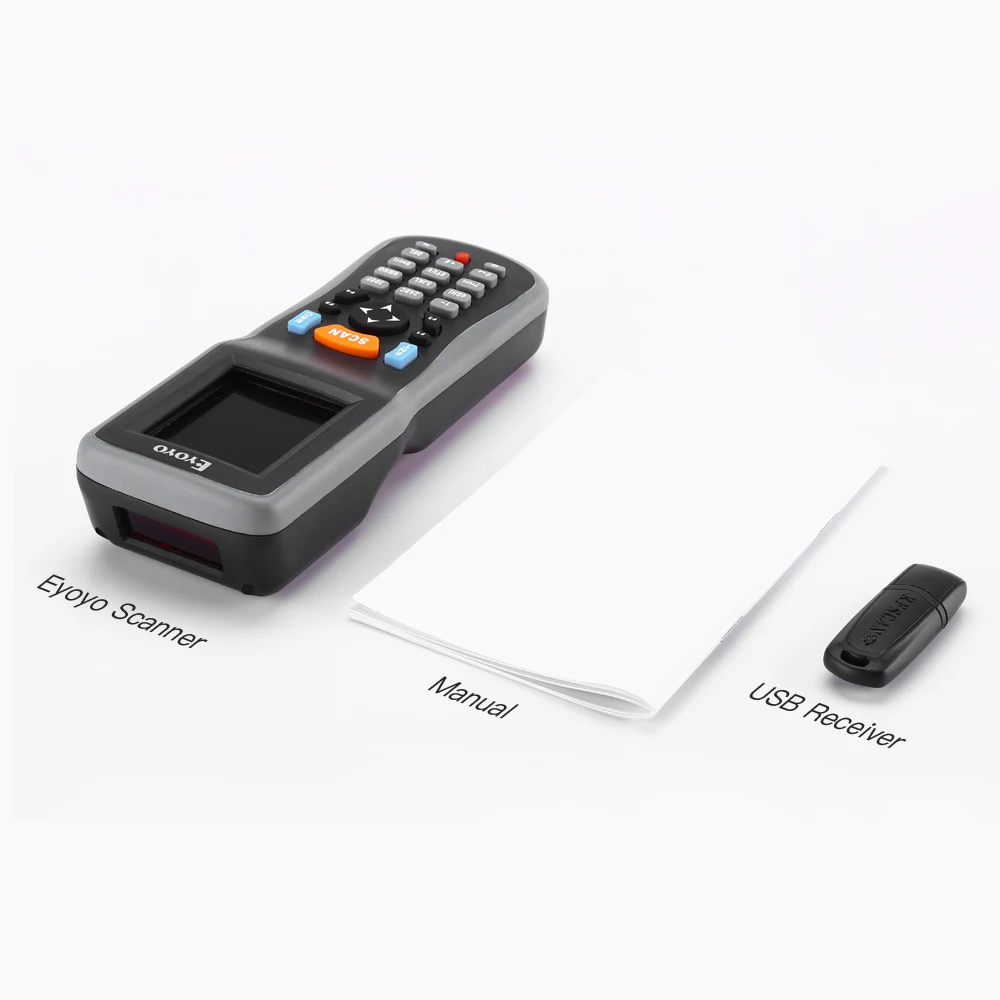 Eyoyo 1D Wireless Barcode Scanner Handheld Daten Sammler Lager Zähler Scanner Tragbare Barcode Reader Für Lager