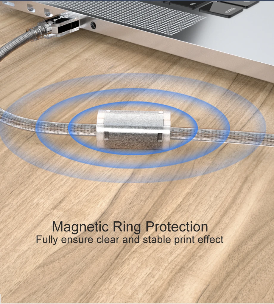 SAMZHE USB 2,0 Print Kabel USB 2,0 Typ A Stecker Auf B Stecker Sync Daten Scanner Kabel für HP Canon epson Drucker – Detail 4