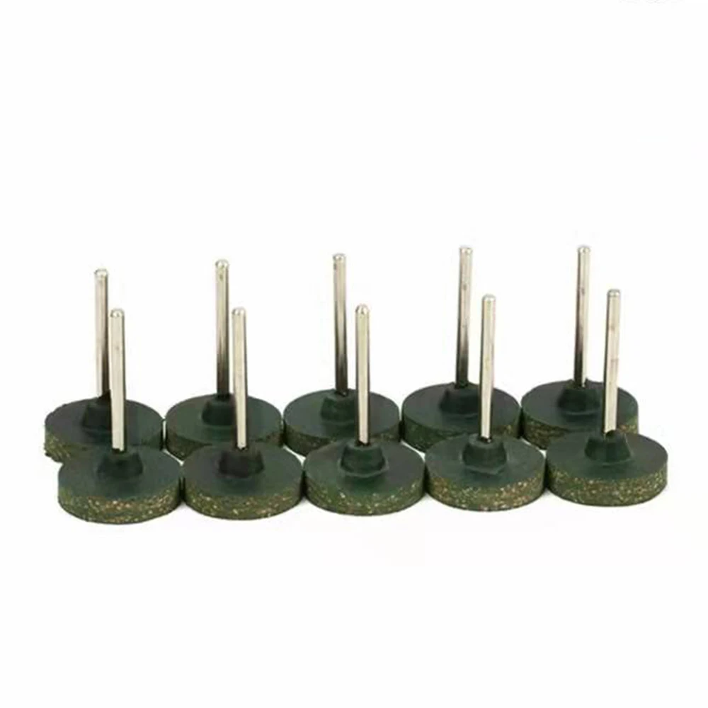 5Pcs 3mm Shank Sesame Rubber Grinding Heads Polishing Burr Point Jade Stone Polish Wheel Dia 20/25mm For Dremel Rotary Tools