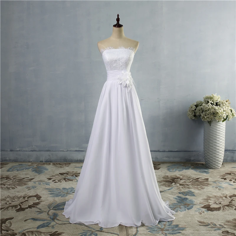 

ZJ9016 2024 A Line V Neck Wedding Dresses Layer Organza Appliques Bridal Gowns Customize Plus Size