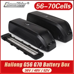 HaiLong Battery Housing Down Tube, Case para 21700 células 13S4P, 18650 células 10S7P, 13S5P, 14S5P, G56, caixa de bateria G70