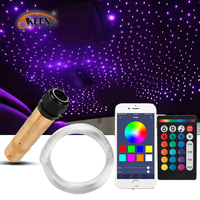 Led Car Interor Roof Star Ceiling Decor Lights 6W Bluetooth/APP RF Remote Control RGB Fiber Optic Music Sensor Kit Accessories