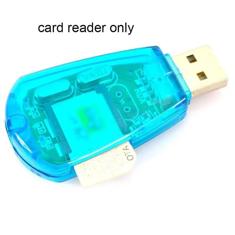 Lector de tarjetas SIM USB, 1 piezas, lector de tarjetas SIM, lector de tarjetas de teléfono móvil, UIM, PHS, clonador, duplicador