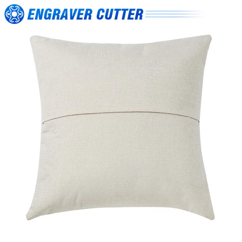 50PCS 35x35cm Sublimation Blank Linen Pocket Pillow Case Cushion Cover High Quality