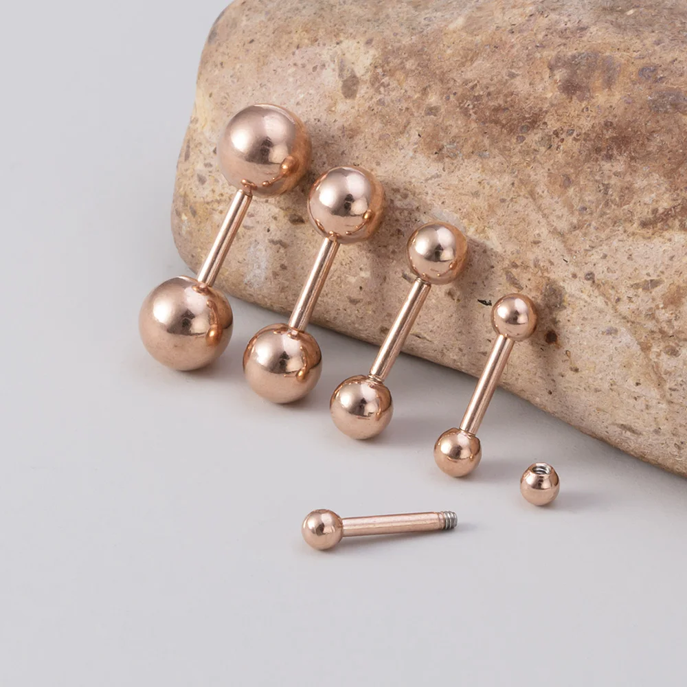 5 Stücke 2,5/3/4/5/6mm Kugeln Knorpel Helix Ohr Piercings Tragus Kugel Ohrstecker Chirurgenstahl Barbell Ohrring Mode Körperschmuck 16G – Detail 18