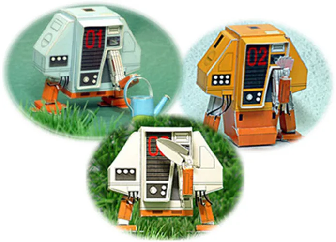 Film Silent Running Robot Drone DEWEY HUEY LOUIE DIY Handcraft Paper Model Kit Handmade Toy Puzzles