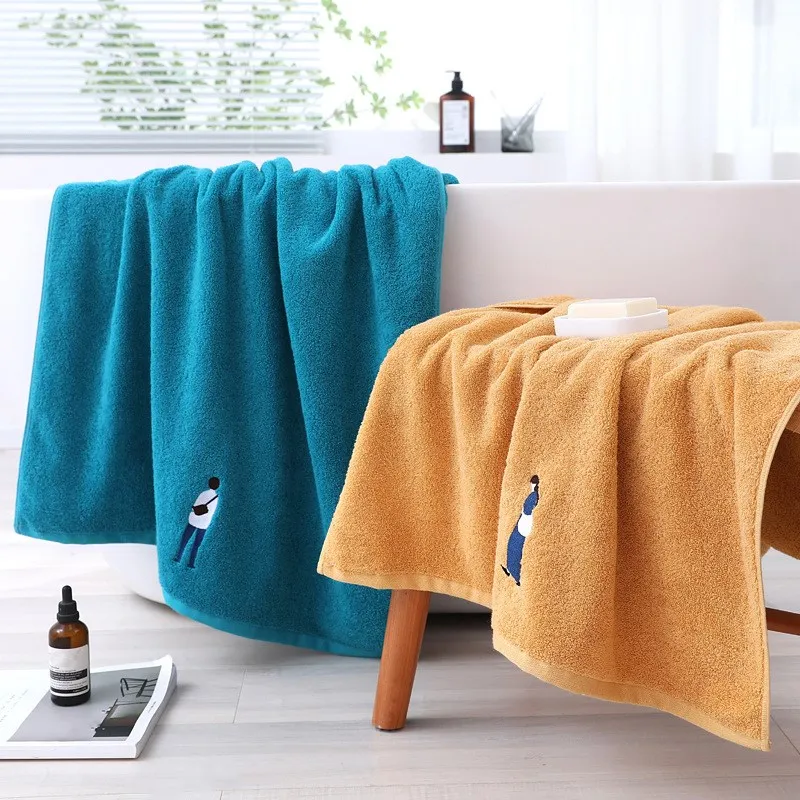 Cotton Bath Towel Face Hand Towel Set Absorbent Gym Sports Towel Couple Valentine Gift Christmas Present Bath Decoration T61A