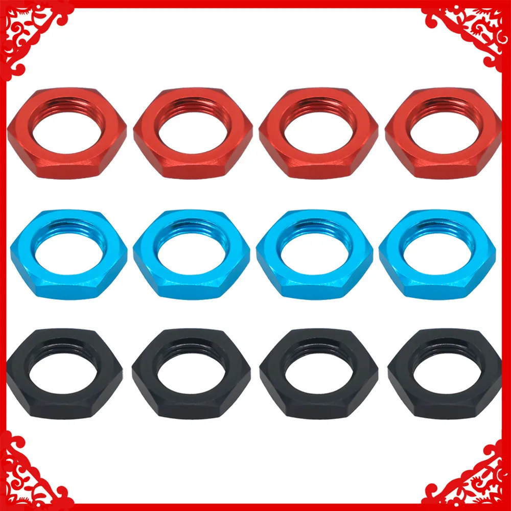 4pcs/set alloy wheel nut 17mm thread 1.0 for Arrma 6s Notorious Kraton Outcast Typhon Talion Infraction Limitless Felony