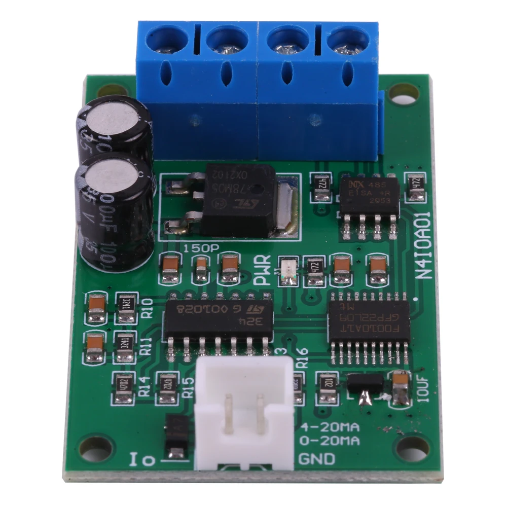 DC 12V 24V RS485 to 4-20mA/0-5V/0-10V Current/Voltage Converter RS485 to DAC Number-mode Conversion Module MODBUS RTU Control