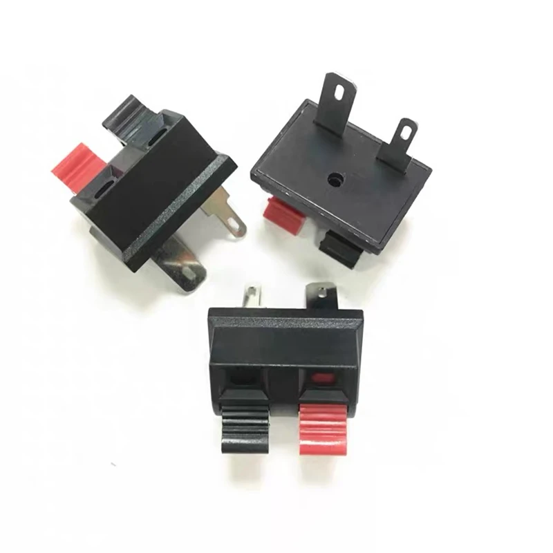 2 قطعة صغيرة WP2-1 الخارجية الموز جاك 2Pin مكبر للصوت مشبك سلك مقبس الصوت WP2-1 الربيع محطة التبديل LED السلطة المشبك