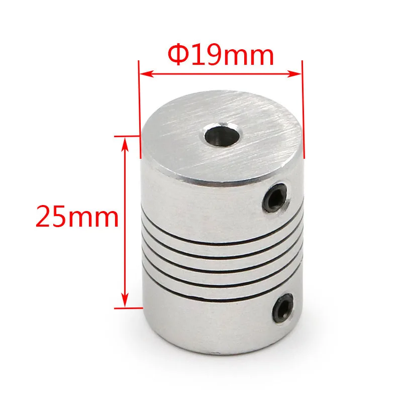 5x8mm 1pcs CNC Motor Jaw Shaft Coupler 5mm To 8mm Flexible Coupling OD 19x25mm wholesale Dropshipping 3/4/5/6/6.35/7/8/10mm