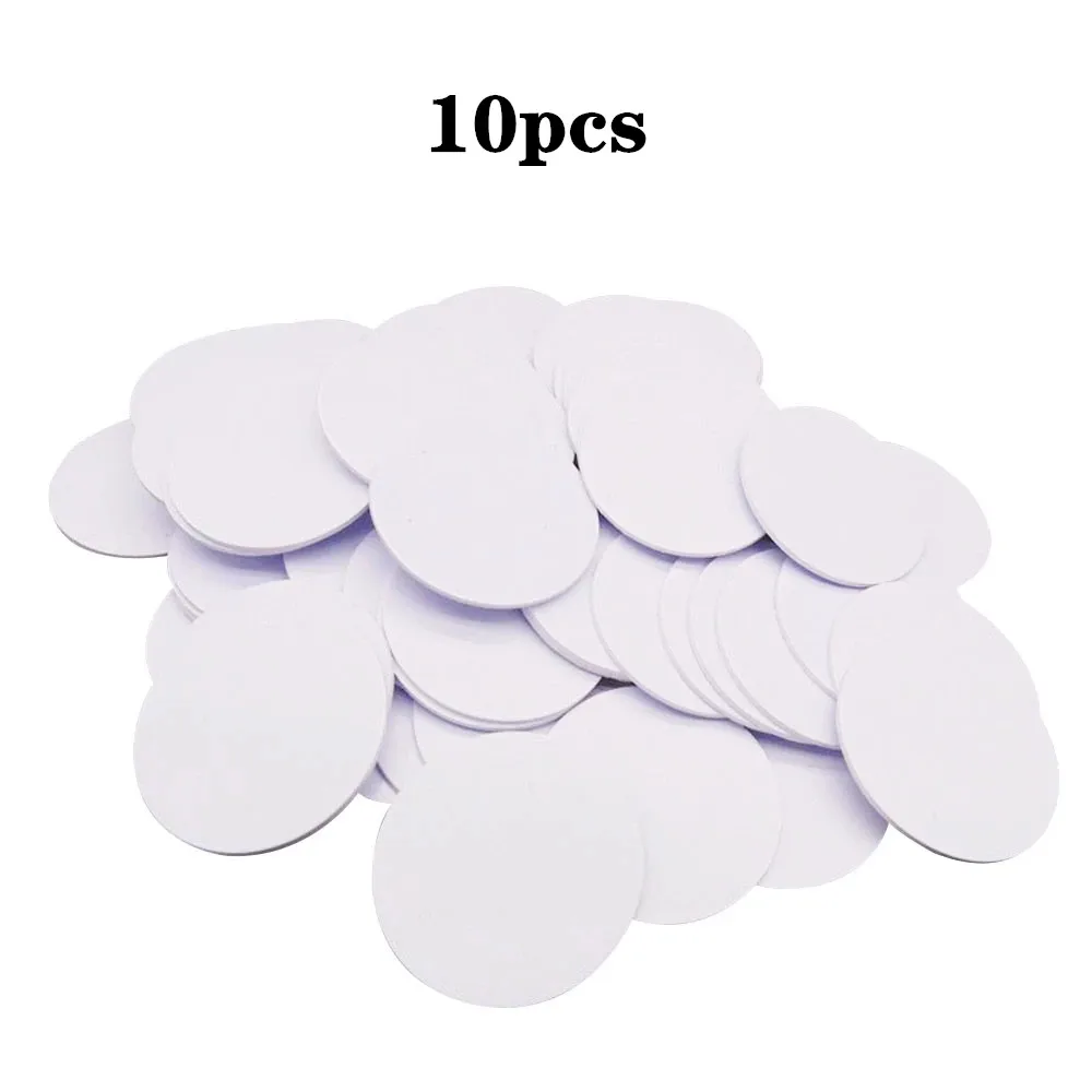 10Pcs 125KHz ID EM4100/TK4100 Read Only RFID Smart Tags PVC Waterproof Coin Access Control Card