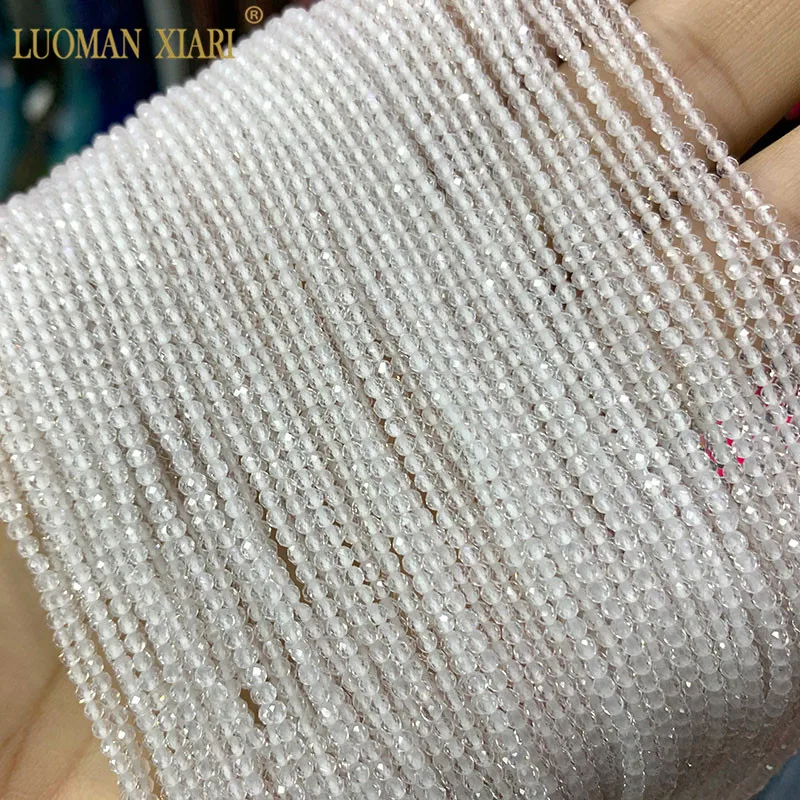 Sale AAA 2mm Red Black Blue 100% Natural Spinels Faceted Round Natural Stone Beads For Jewelry Making DIY Bracelet Necklace
