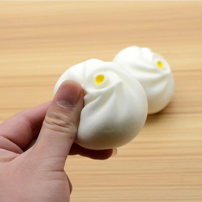 6cm Soft Steamer of Steamed Stuffed Bun Squishy Ball Slow Rising Autism Special Needs Anti Stress Reliever Squeeze Sensory Toys