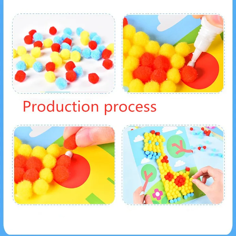 15g Fluffy Soft Pompom 8 Mm 10 Mm 15 Mm 20 Mm 25 Mm 30 Mm Plush Pompom DIY Home Decoration Crafts Toys