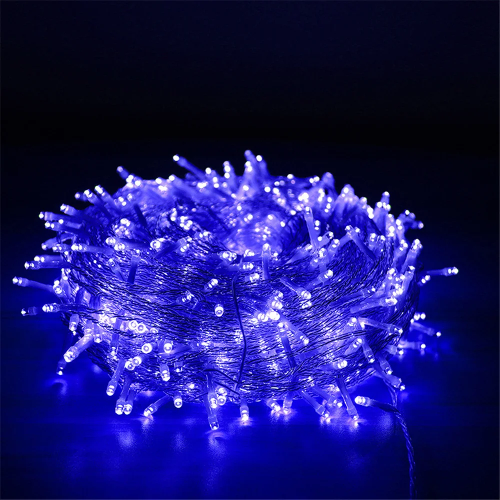 New 8 Modes 10M 20M 30M 50M 100M Led String Lights Christmas Tree Garland Fairy Lights for Xmas Wedding Party Garden Decoration