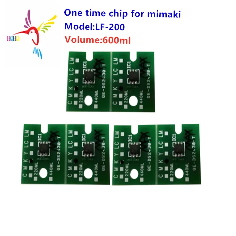 600ml LF200 One Time Chip for Mimaki Printer UJF-3042FX/UJF-3042HG/UJF-6042/UJV-160 Single Use High Stable Quality