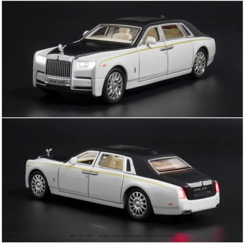 1/32 Simulation Alloy Rolls Phantom Model Royce Metal Toy Car Decoration Diecasts Vehicles Collection Christmas Gift For Boy