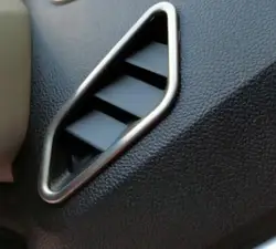 Cubierta decorativa para aire acondicionado de coche, embellecedores de acero inoxidable para Renault Duster Dacia 2018-2020