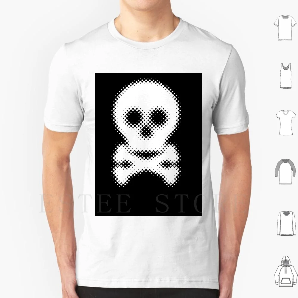 Skully T Shirt Men Cotton 6xl Skull Jolly Roger Skeleton