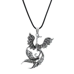 Vintage Pendant Phoenix Fire Bird Necklace Firebird Pendant Jewelry Angel Wing Necklace Phoenix Bird Pendant  Punk Style