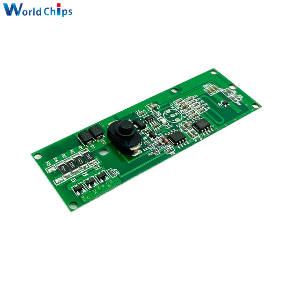 Microwave Radar Sensor Module DC 3.2V 3.7V Solar Lamp Control Board 15S Delay with Remote Control for Home Wall Lamp Lights