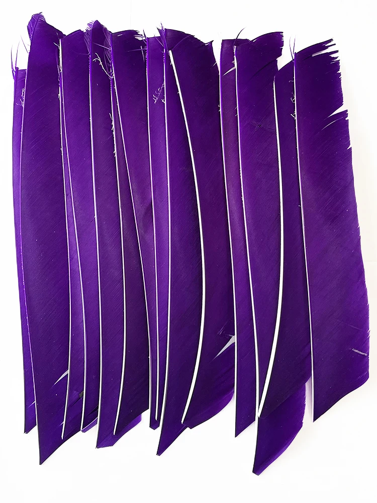 100PCS 18-25CM Volle Länge Türkei Pfeil Federn DIY Jagd Bogen Pfeil Zubehör Bogenschießen Befiederung Rechten flügel Flügel – Detail 13