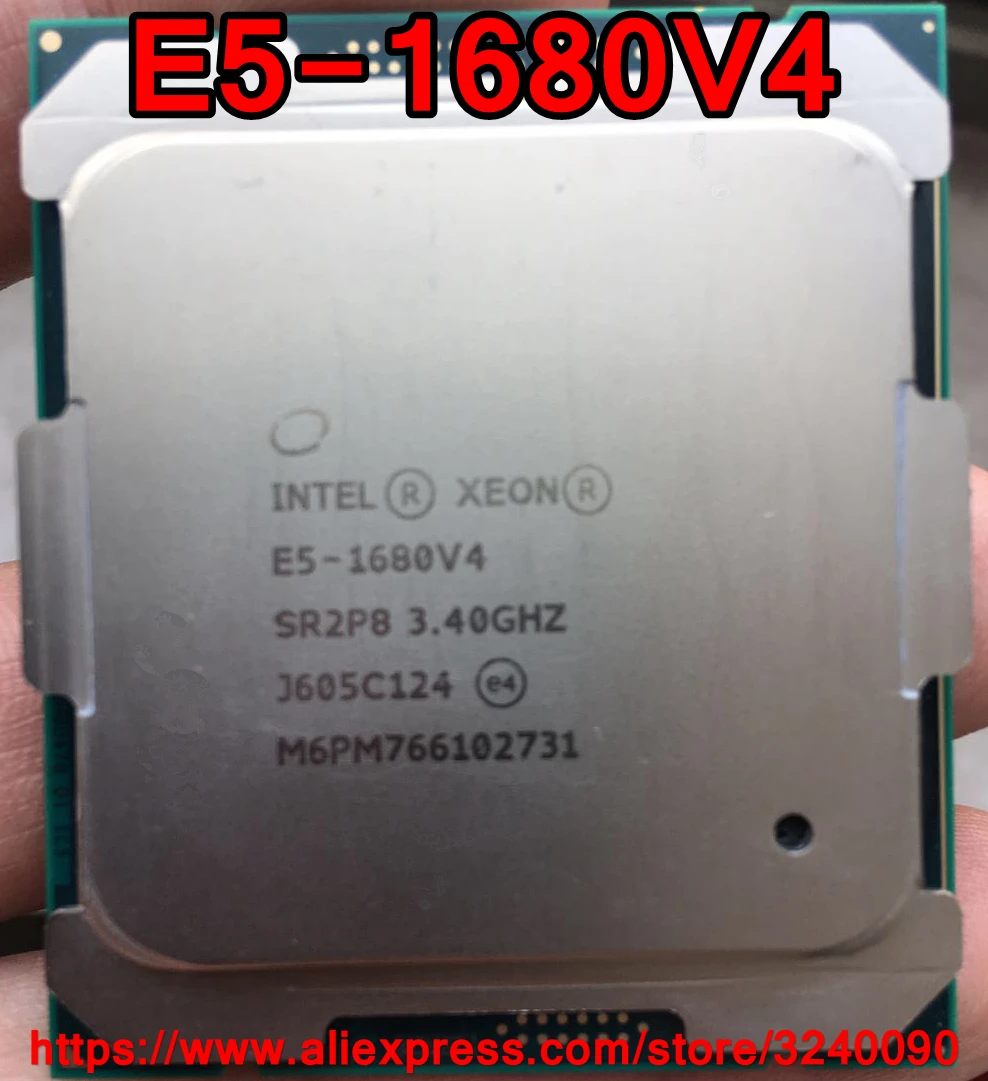 Intel Xeon CPU E5-1680V4 SR2P8 3.40GHz 8-Cores 20M LGA2011-3 E5-1680 V4 processor E5 1680V4 free shipping E5 1680 V4