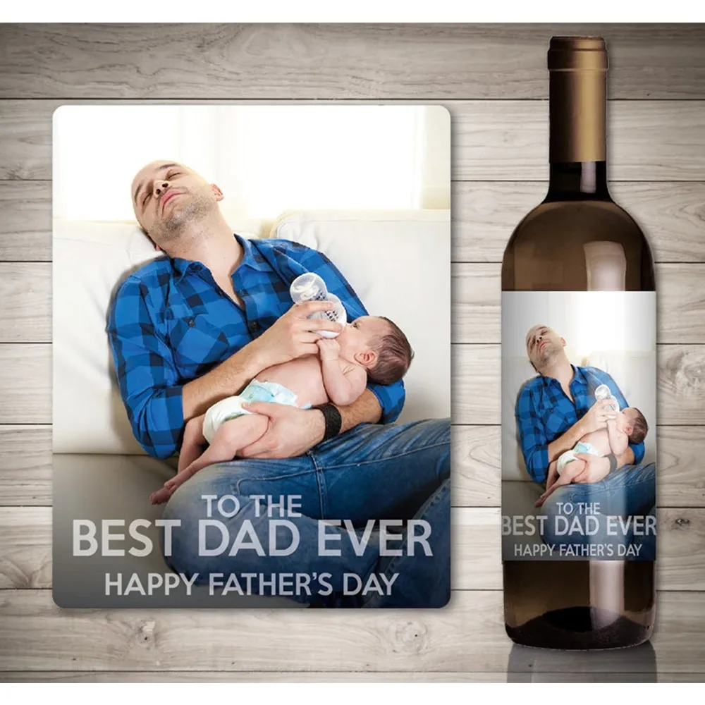 

Personalize Father's Day Wine Label, Wine Bottle Label, Customized Father's Day Wine Label, Special Wine Bottle Stickers