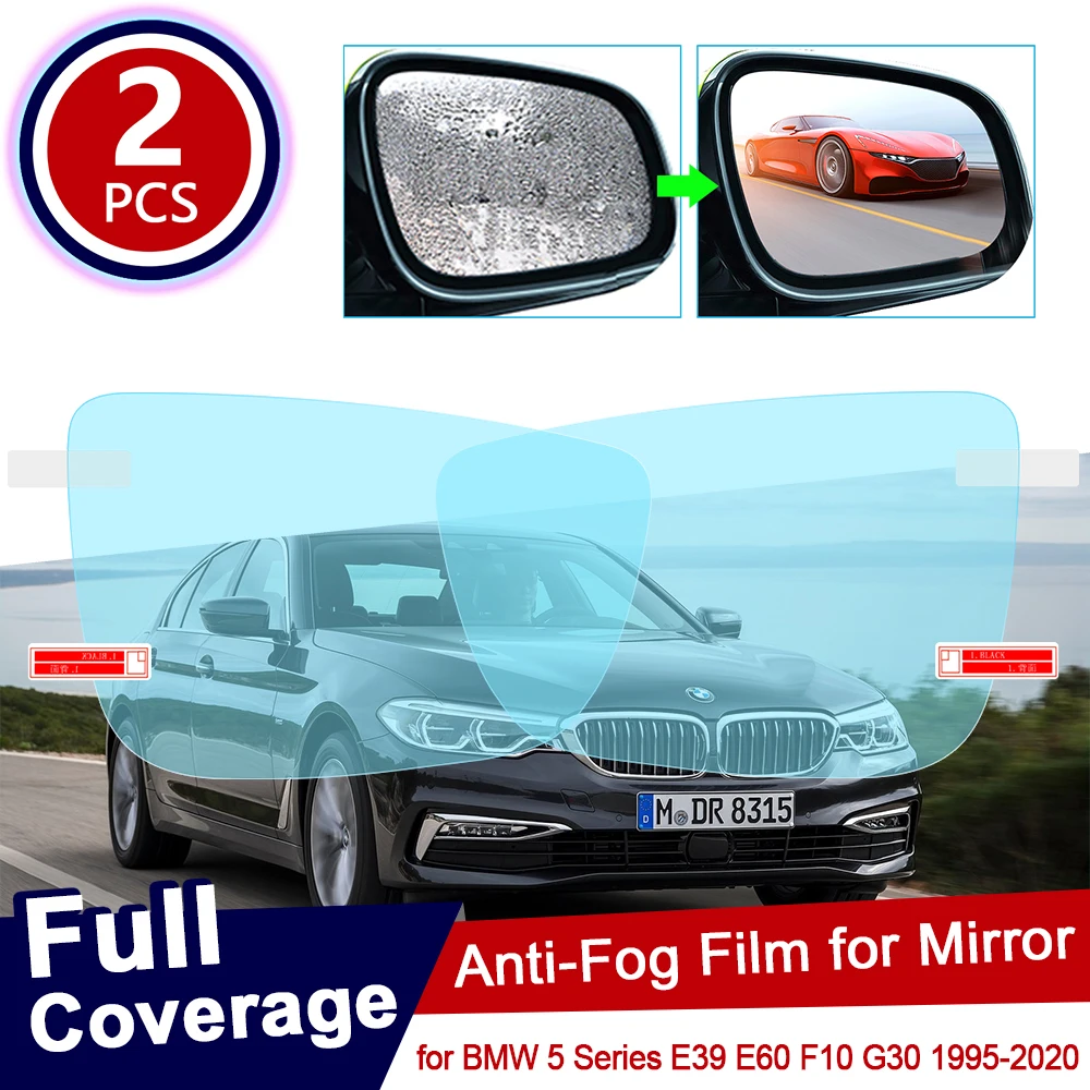 for BMW 5 Series BMW E39 E60 F10 G30 Full Cover Anti Fog Film Rearview Mirror Rainproof Accessories 520i 525i 530i 535GT 520d M