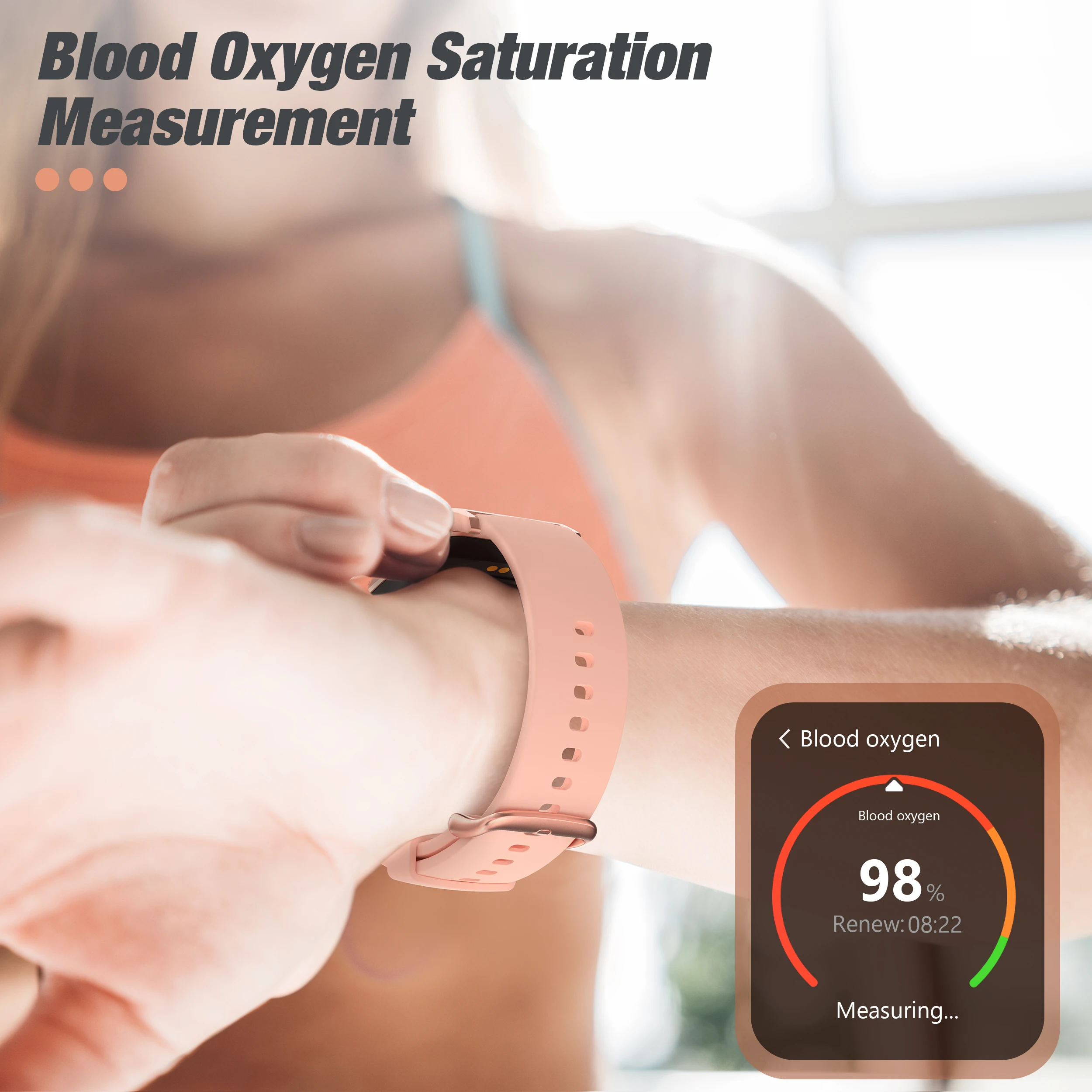 WEWATCH SW2สมาร์ทนาฬิกาบลูทูธฟิตเนส Tracker สำหรับ iPhone Android เลือดออกซิเจน Heart Rate Sleep Monitor Smartwatch กันน้ำ