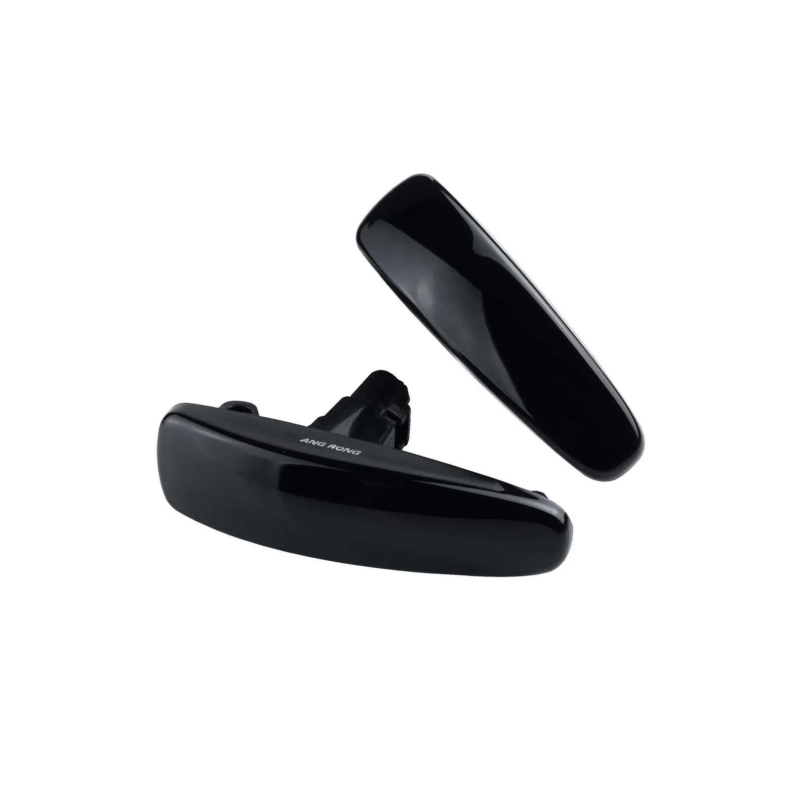 2X Amber LED Side Marker  Repeater Turn Signal Light Black Smoke For Mitsubishi Lancer Evo X 08-17 Mirage 14+ Outlander 11+