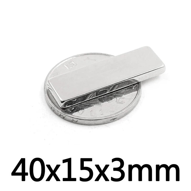 

5~100PCS 40x15x3 mm Powerful Magnets 40mmX15mm N35 Block Strong Neodymium Magnet 40x15x3mm Permanent NdFeB Magnetic 40*15*3 mm