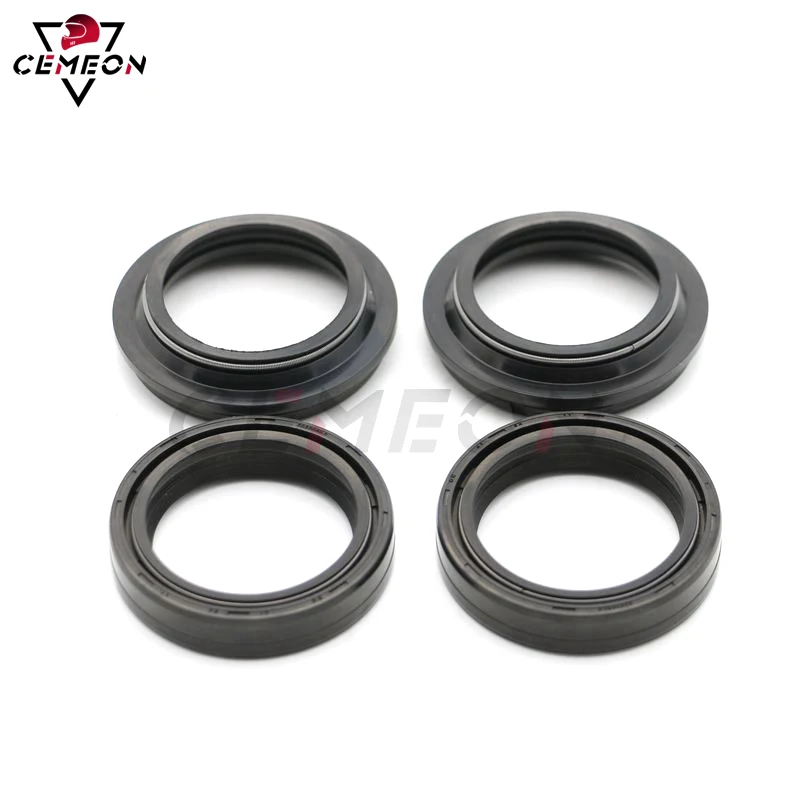 43X53X11 Front Fork Seal Universal 43 mm X 53 mm X 11mm Motorcycle Front Shock Absorber Front Fork Oil Seal Dust Cap