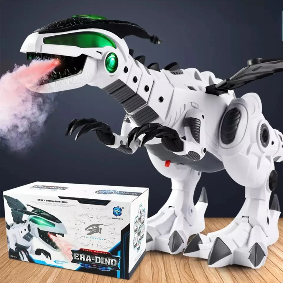 Grande spray mecânico dinossauro para menina brinquedo menino brinquedos simulação spitfire dinossauro elétrico modelo de brinquedo para o presente crianças brinquedos