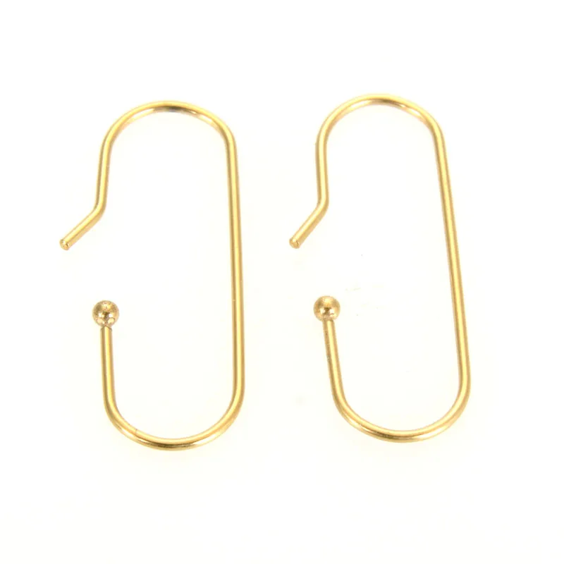 Miasol Special Shape Gold/Rhodium Plating Stainless steel Earring Hook Hoops Post Base For DIY Earring Making Jewelry Findings