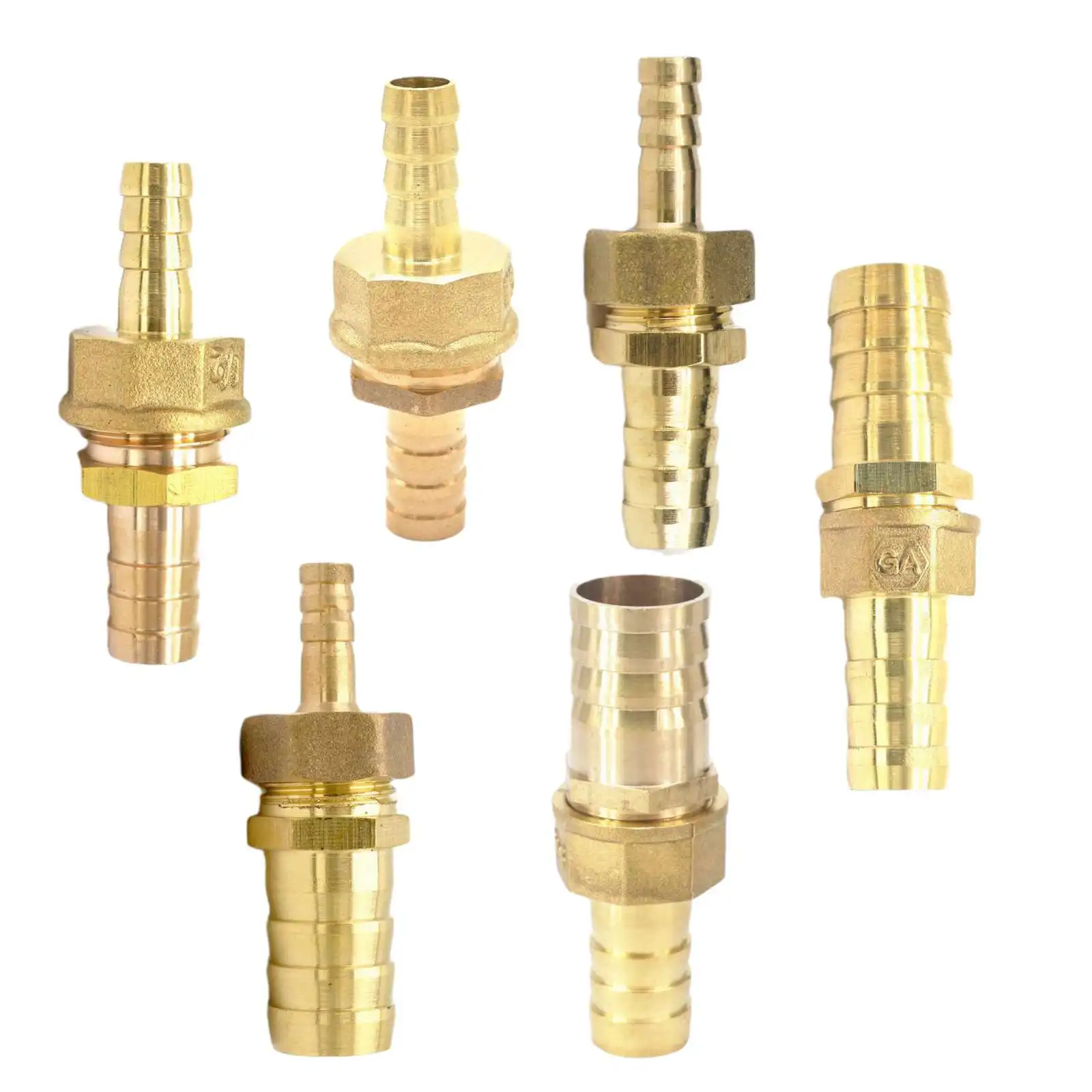 

Reduce Tube Barbed 4/5/6/8/10/12/14/16/19/25/32mm Brass Hex Tube Reducer Hose Fitting for Fuel Gas Water