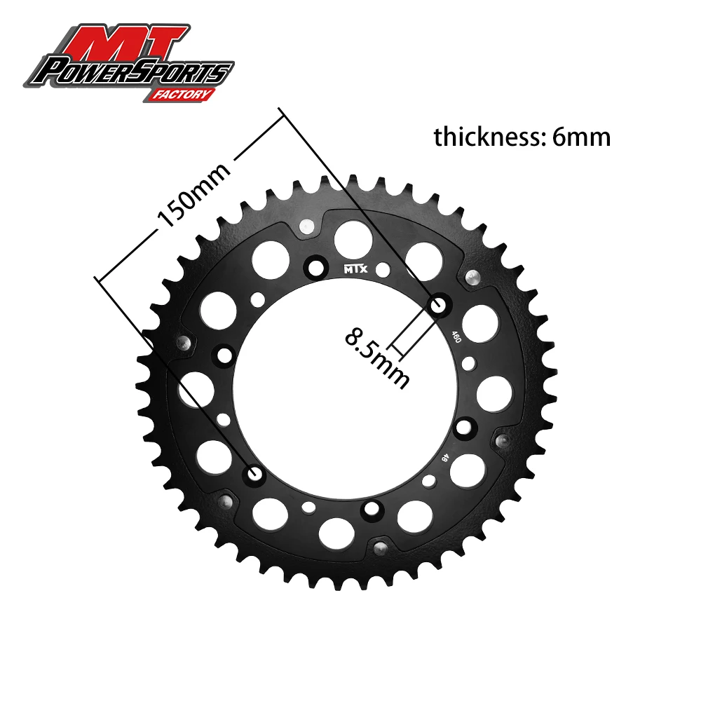 For Kawasaki KX/KDX Suzuki RM-Z250 04-06 Motorcycle Rear Race Chain Sprocket Of Aluminium Alloy Modification Accessories