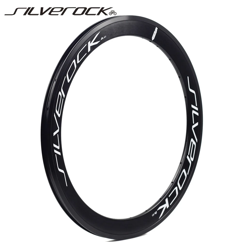 SILVEROCK SR42 Aero Alloy Rim 22inch 406 451 Seamless Welding,  for Minivelo Fnhon Folding Bike, V Caliper Disc Brake Rims