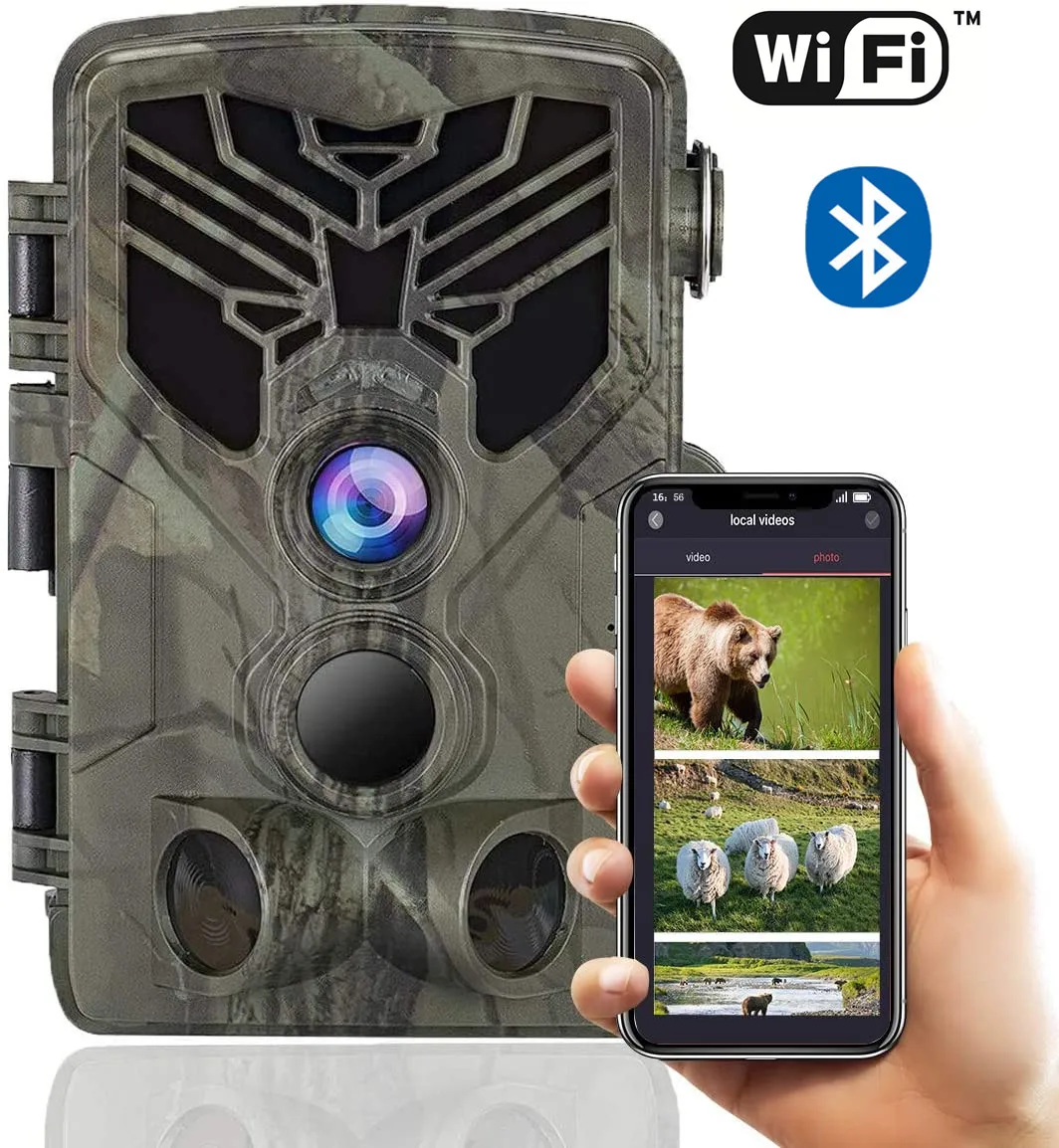 

Wifi Trail Game Camera 20MP 1080P Wireless Hunting Camera 940nm IR LED Bluetooth Wild Camera APP Scouting Surveillance Camera